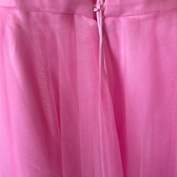 Kissprom NWT Elisa Light Pink A Line Strapless Organza Prom Dress Sz 4 - Picture 12 of 13
